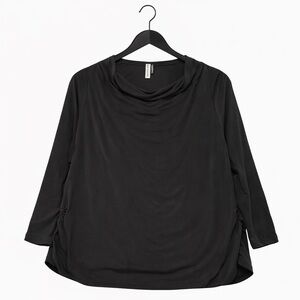 Elegant Charcoal Long Sleeve Women's Top